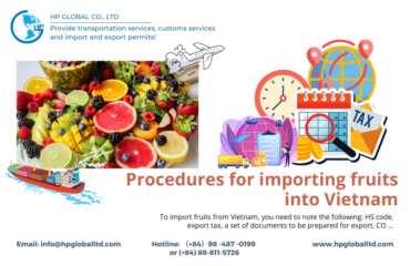 Import Fruits into Vietnam