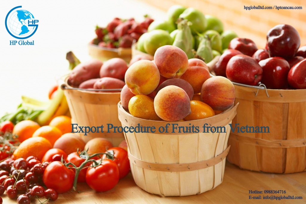 Export Procedure of Fruits from Vietnam 