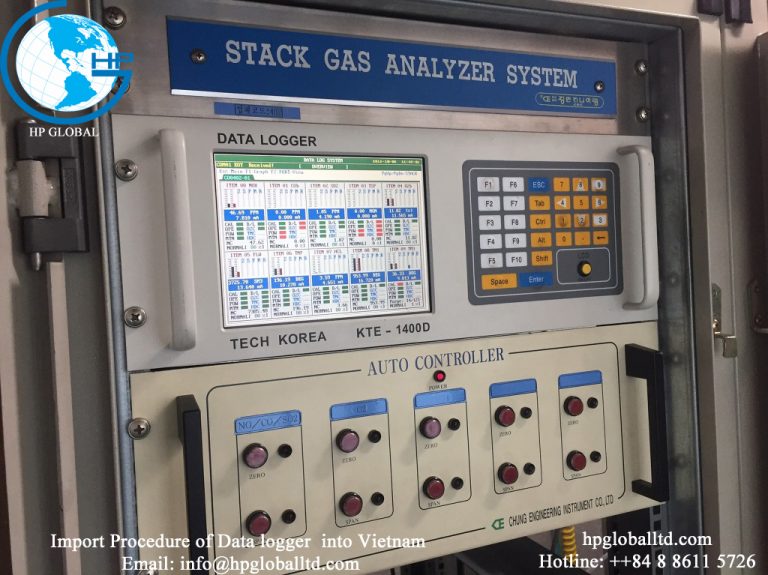 Import duty and procedures for Data logger to Vietnam HP Global