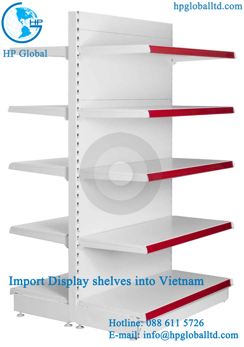 Import Display shelves into Vietnam