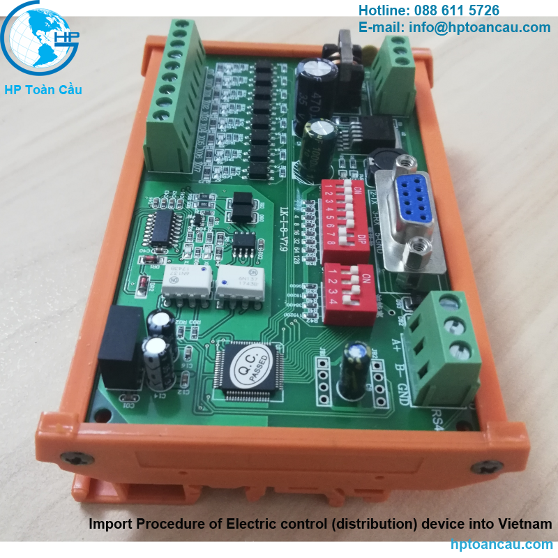 Import Procedure of Electric control (distribution) device into Vietnam 
