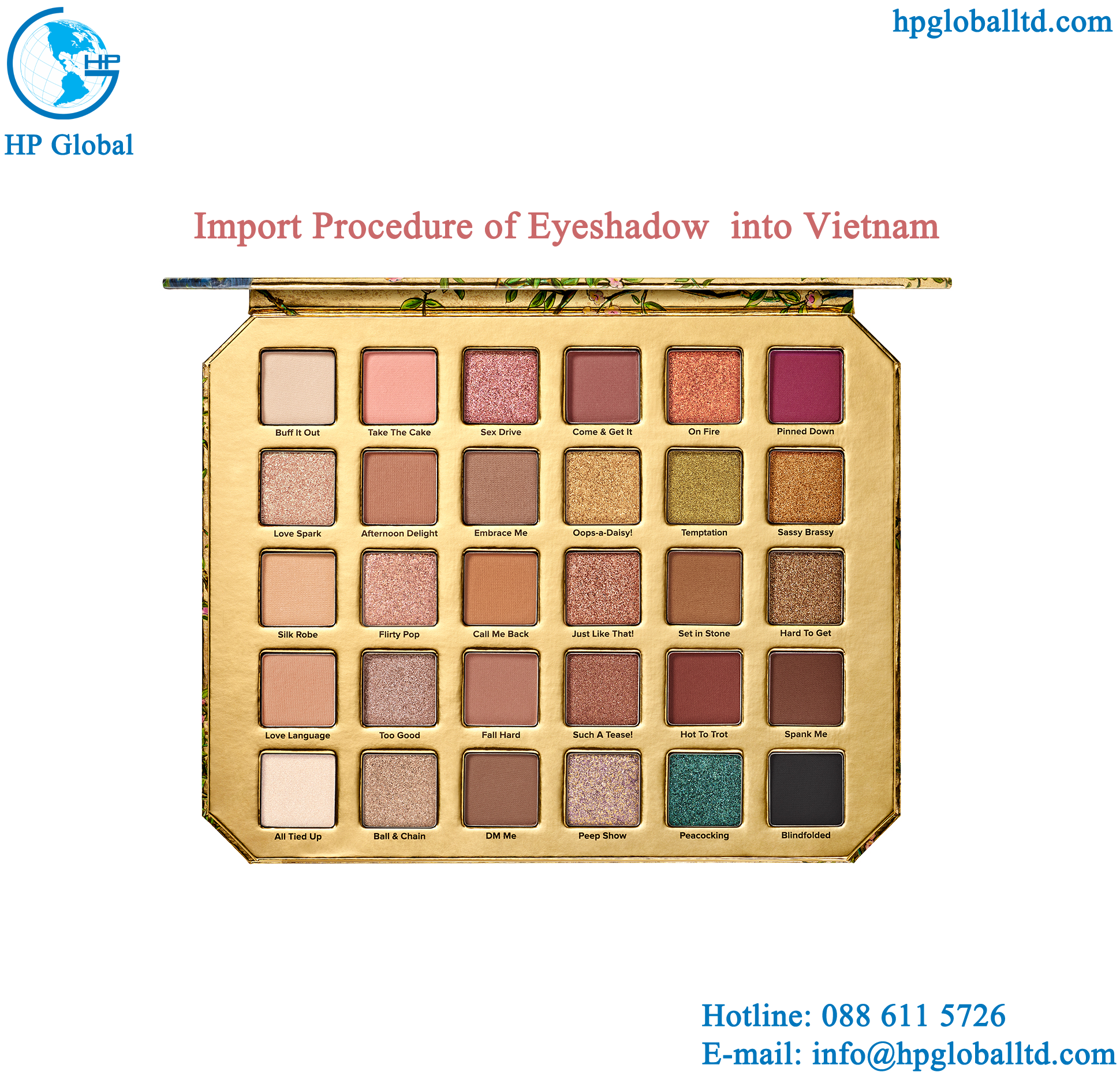 Import Procedure of Eyeshadow into Vietnam 