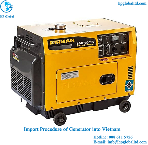 Import Procedure of Generator into Vietnam