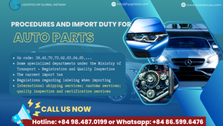 Procedures and import duty for Auto parts into Vietnam