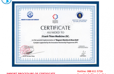Import Procedure of Certificate printing paper to Vietnam