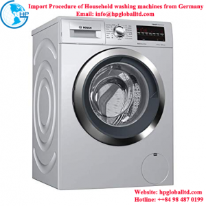 Import Procedure of Household washing machines from Germany 