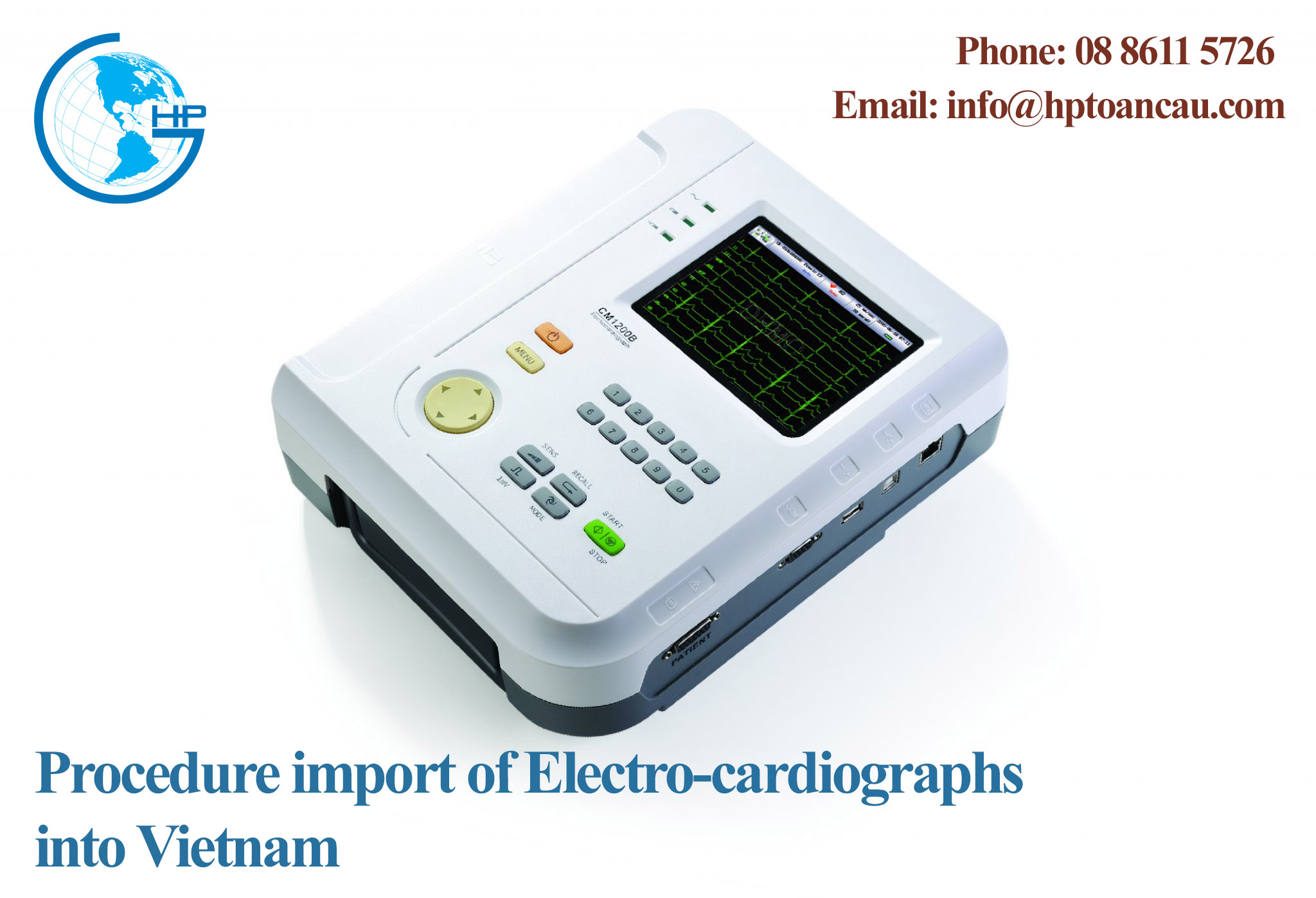 Procedure and Import duties of Electro-cardiographs into Vietnam