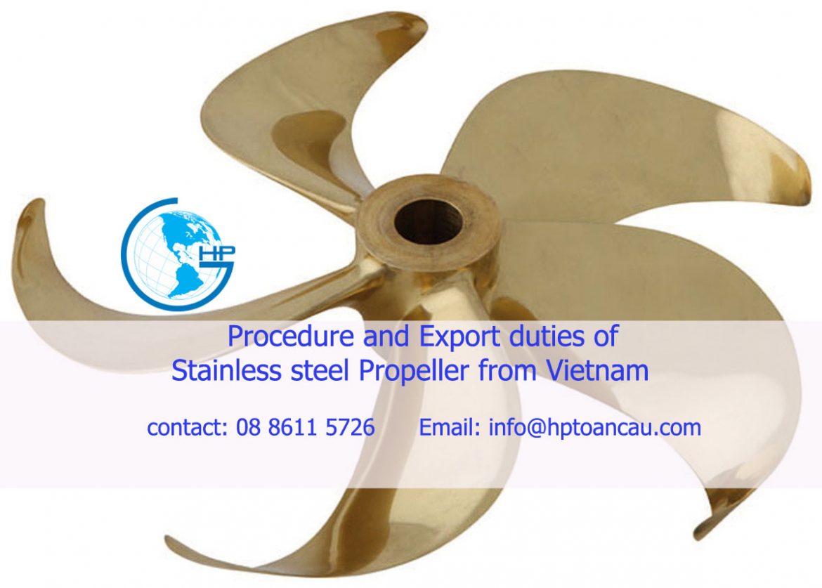 export Stainless Steel Propeller from Vietnam