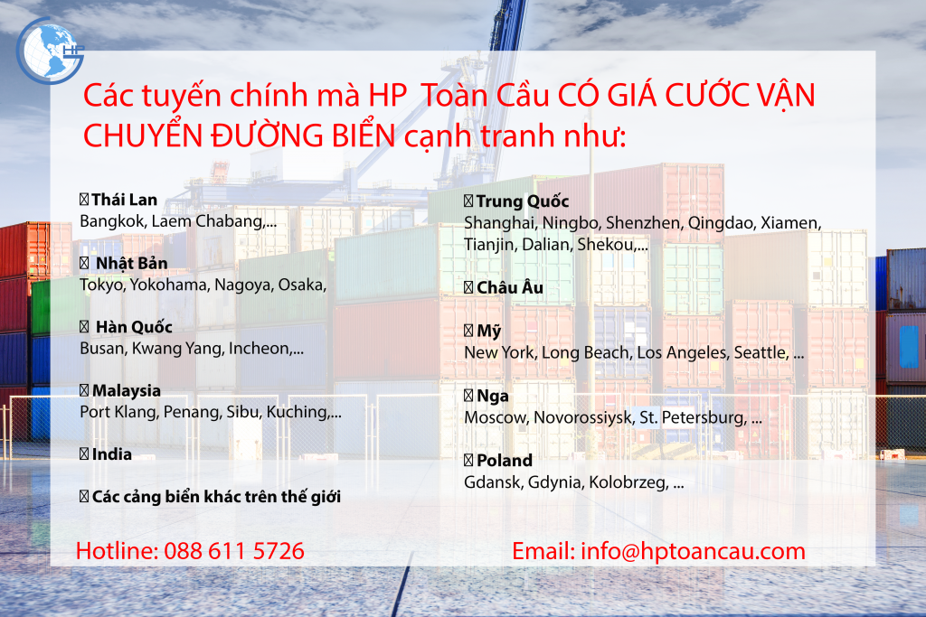 Dịch vụ vận chuyển đường biển - HP Global Logistics