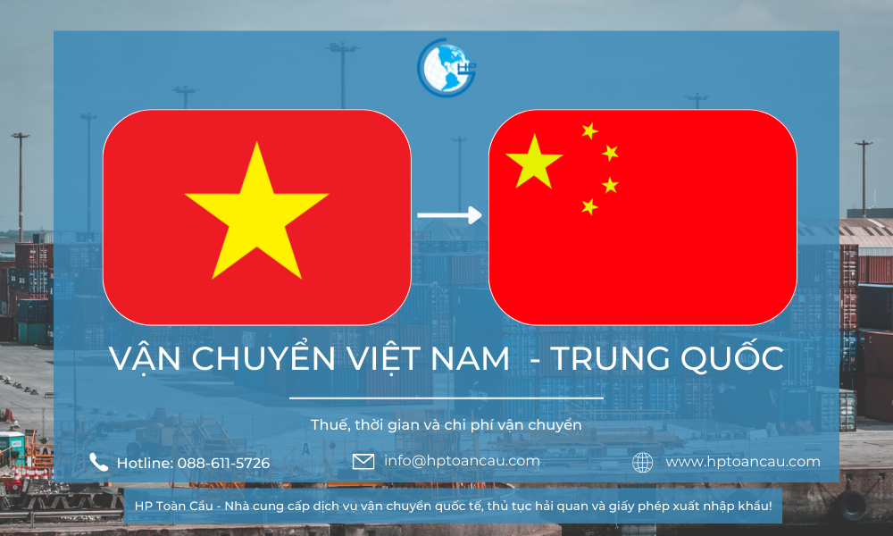 Vận chuyển hàng Từ Việt Nam sang Trung Quốc