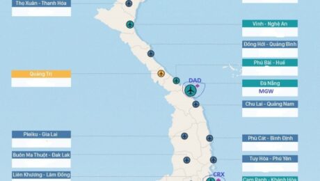 Maps of Vietnam airports