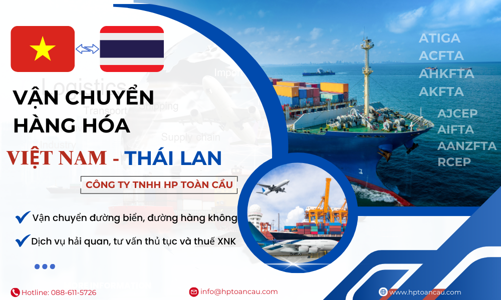 Dịch vụ vận chuyển hàng hóa Việt Nam - Thái Lan