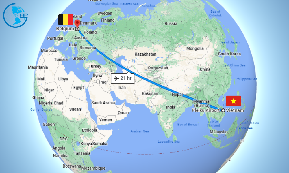 Freight from Vietnam to Belgium