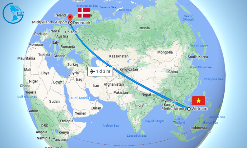 Freight from Vietnam to Denmark