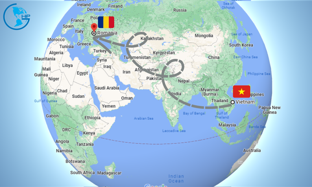 Freight from Vietnam to Romania