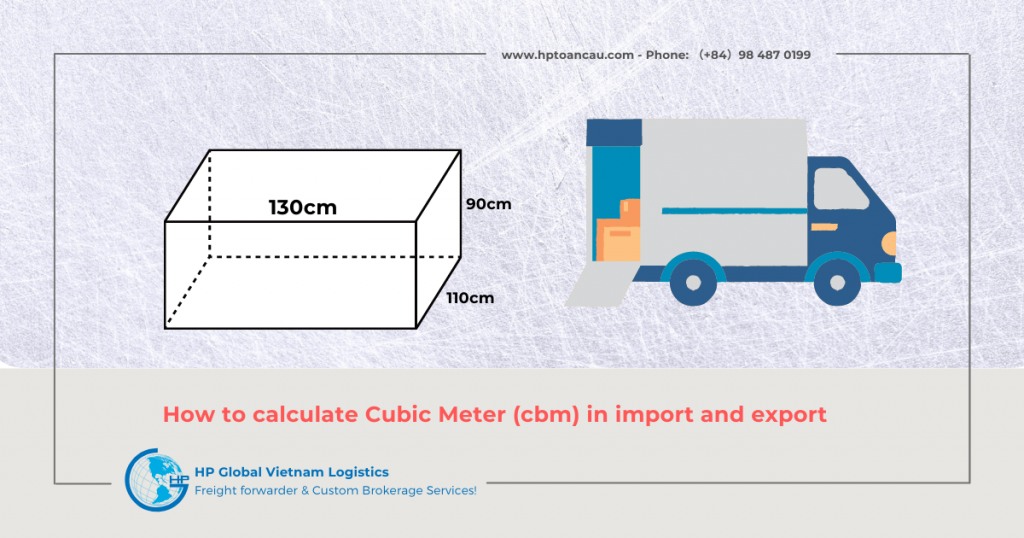 How to calculate Cubic Meter (cbm) in import and export
