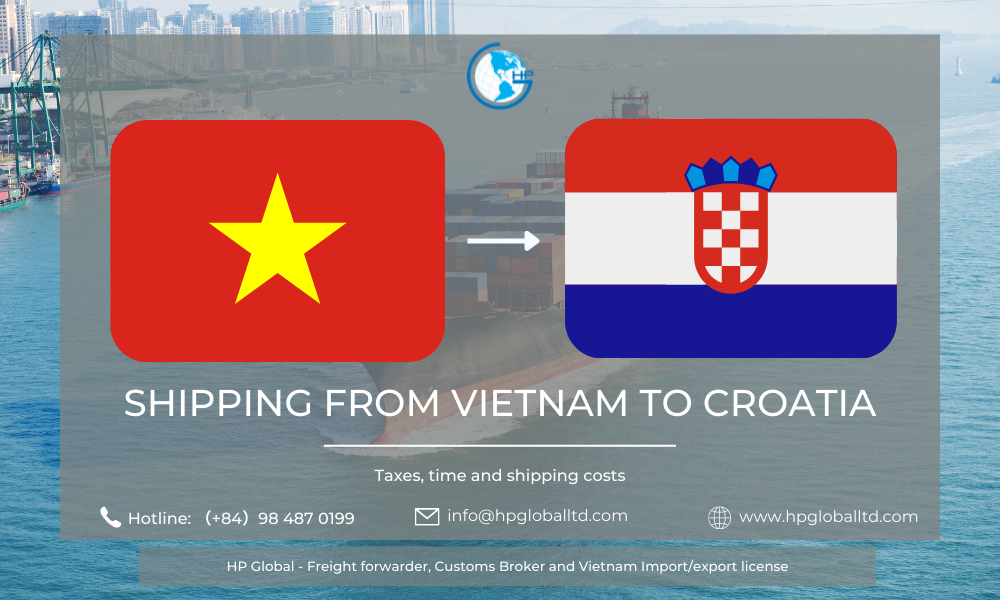Shipping from Vietnam to Croatia