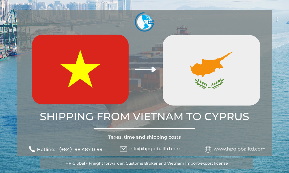 Shipping from Vietnam to Cyprus