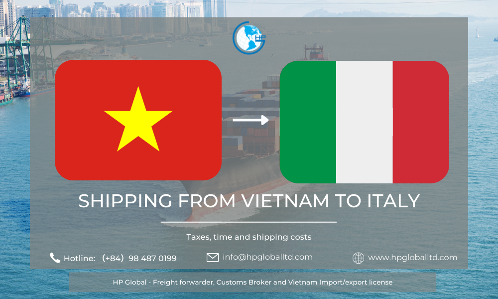 Shipping from Vietnam to Italy