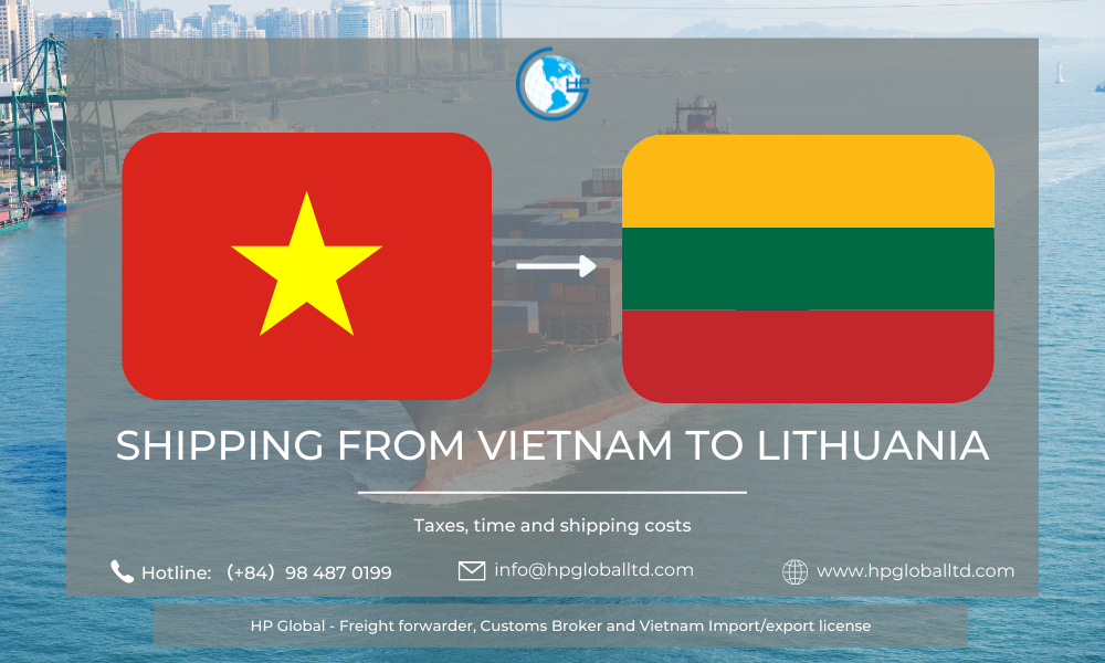Shipping from Vietnam to Lithuania