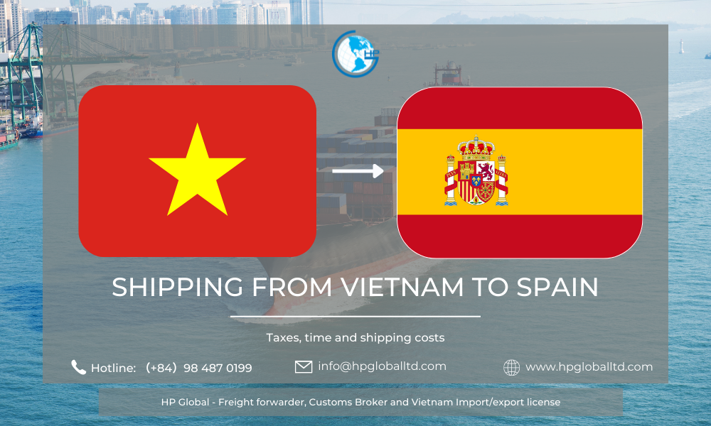 Shipping from Vietnam to Spain