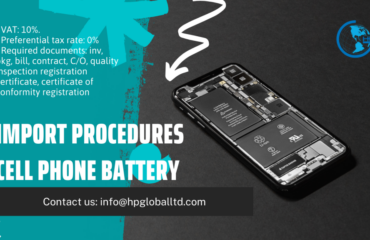 Import procedures cell phone battery