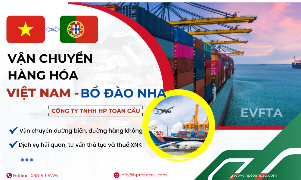 Dịch vụ vận chuyển hàng hóa Việt Nam - Bồ Đào Nha