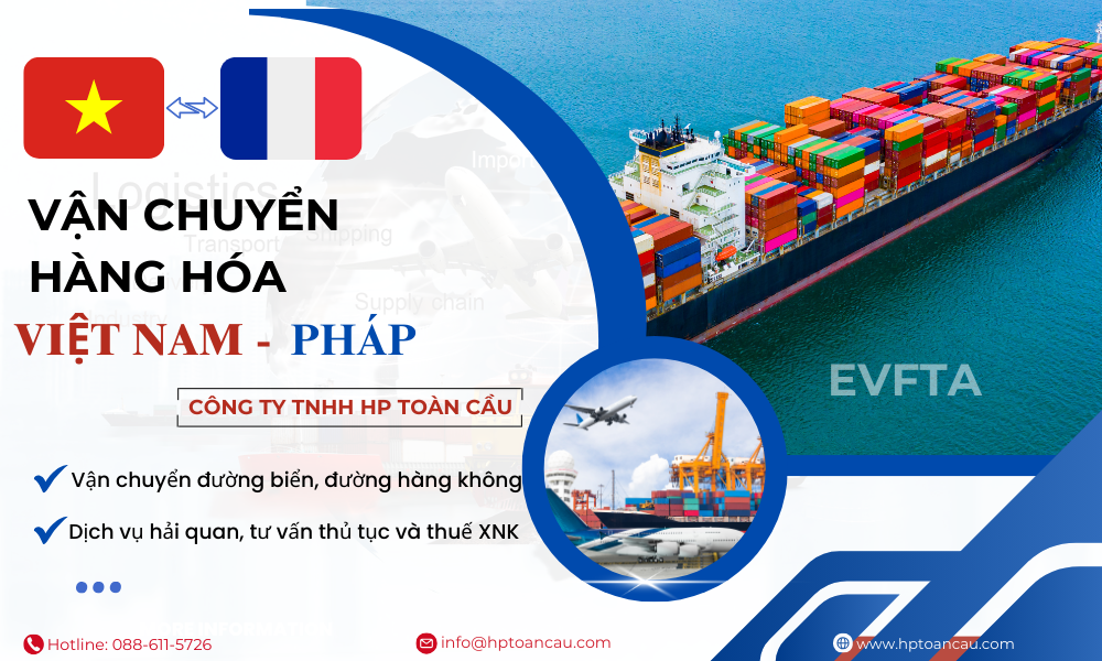 Dịch vụ vận chuyển hàng hóa Việt Nam - Pháp