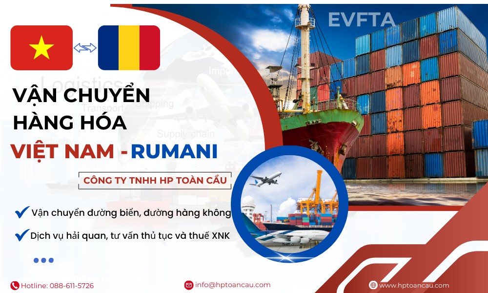 Dịch vụ vận chuyển hàng hóa Việt Nam - Rumani