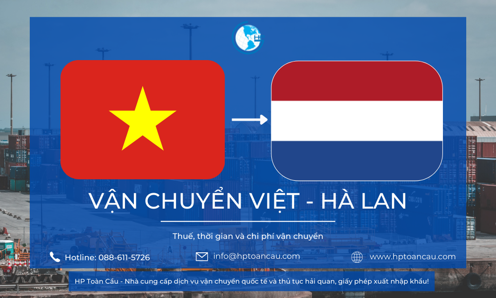 Logistics  là một trong những lĩnh vực trọng điểm của Việt Nam và đã mang đến nhiều cơ hội cho các doanh nghiệp Việt khi xuất khẩu hàng hóa sang Vương quốc Hà Lan. Từ các sản phẩm nông sản, thủy sản đến các sản phẩm gỗ, thời trang - tất cả đều có thể thêm vào danh mục xuất khẩu đối tác lớn như Hà Lan. Liên hệ ngay với đội ngũ chuyên gia logistics để biết thêm chi tiết về dịch vụ vận chuyển hàng hóa của bạn.
