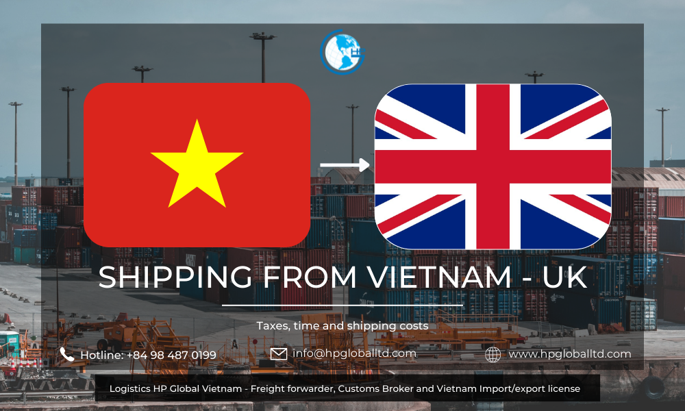Shipping from Vietnam to UK