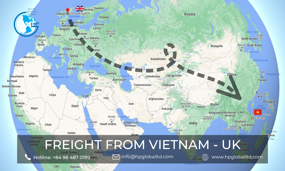Freight from Vietnam to UK