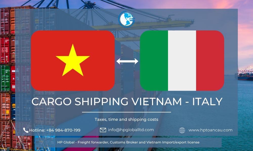 Cargo shipping Vietnam Italy