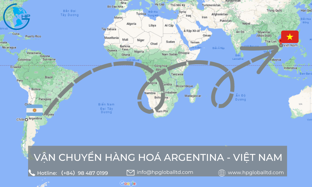 Cước vận chuyển Argentina - Việt Nam
