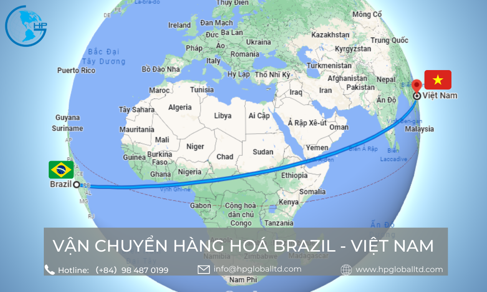 Cước vận chuyển Brazil - Việt Nam