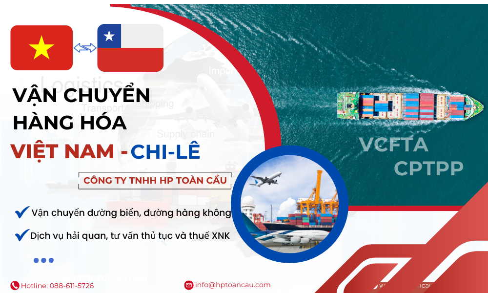 Dịch vụ vận chuyển hàng hóa Việt Nam - Chile