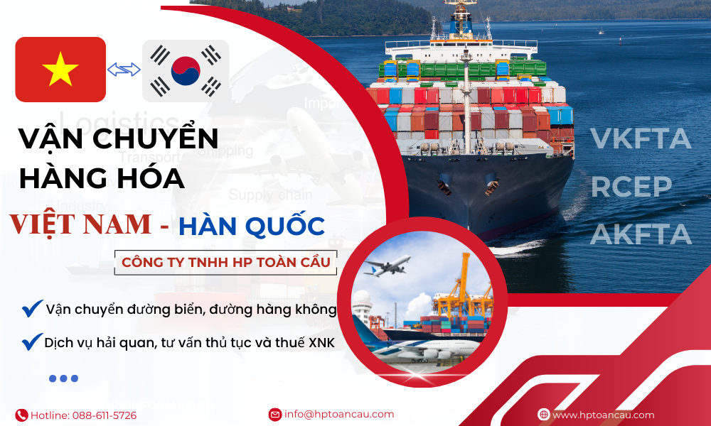 Dịch vụ vận chuyển hàng hóa Việt Nam - Hàn Quốc