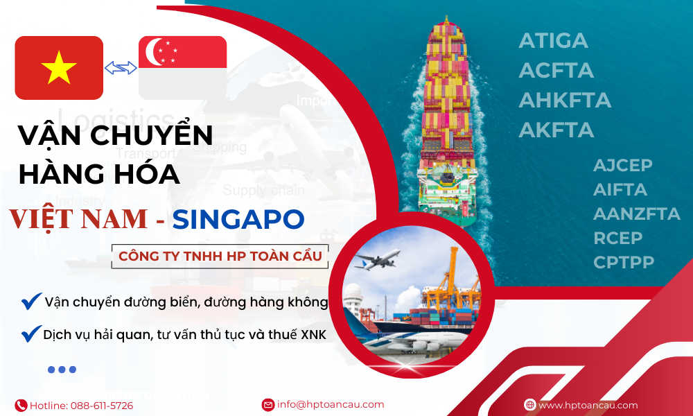 Dịch vụ vận chuyển hàng hóa Việt Nam - Singapo