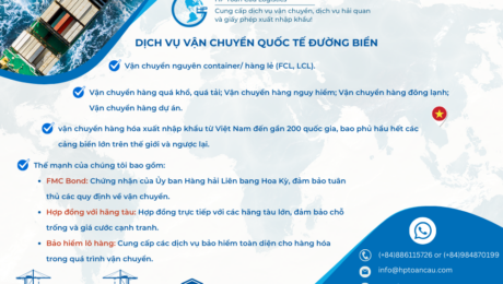 Dịch vụ vận chuyển quốc tế đường biển