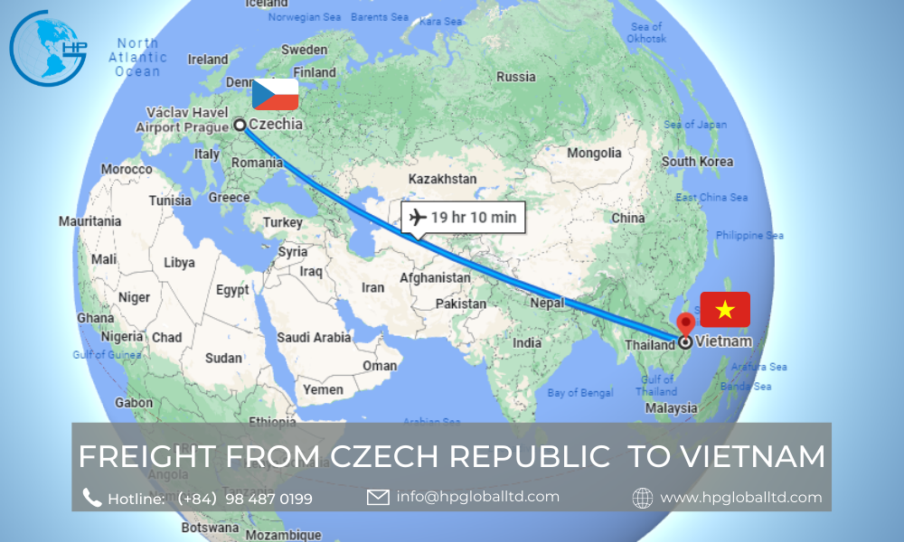 Freight from Czech Republic to Vietnam