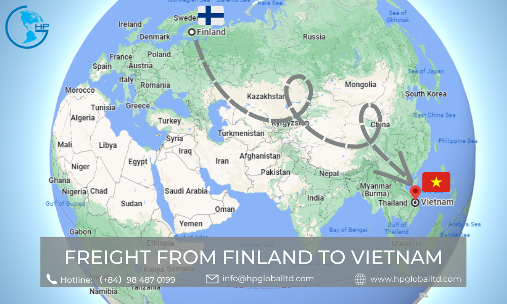 Freight from Finland to Vietnam