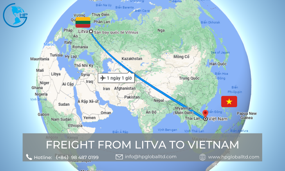 Freight from Litva to Vietnam