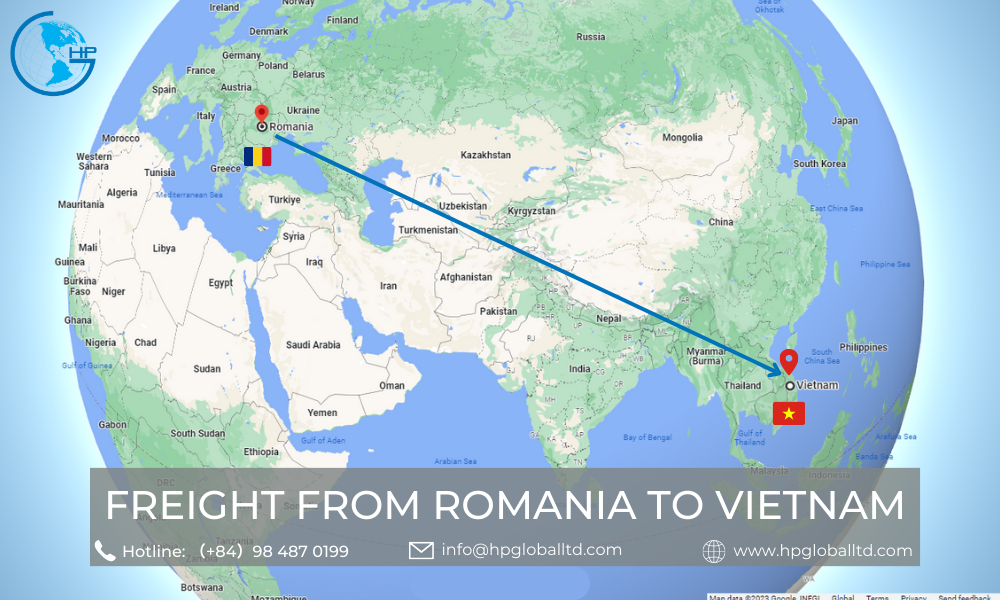 Freight from Romania to Vietnam