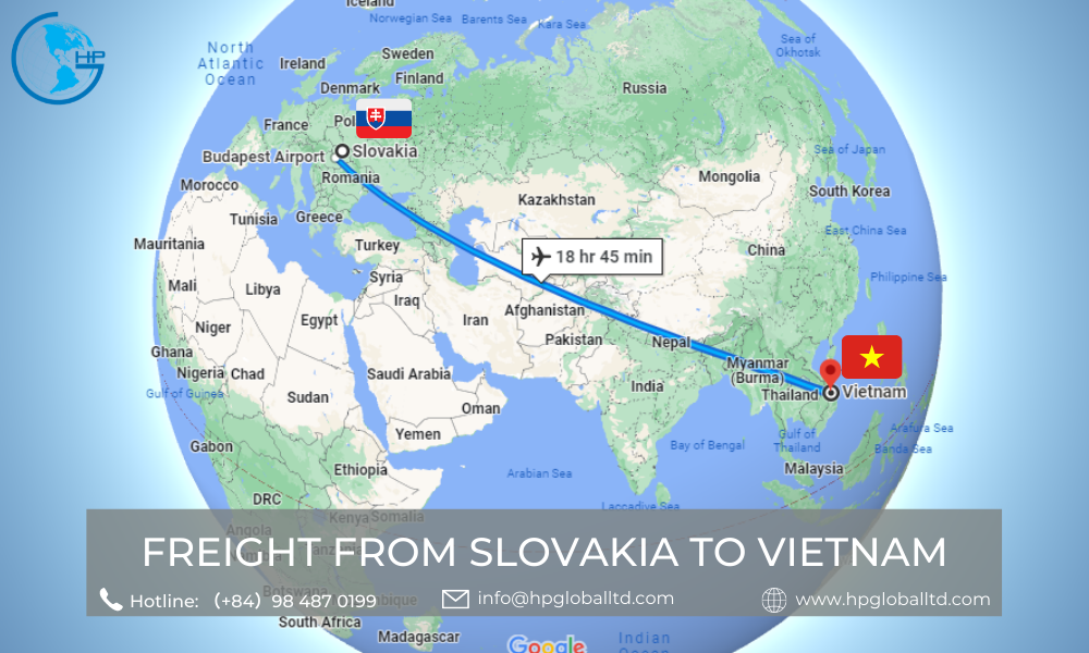 Freight from Slovakia to Vietnam