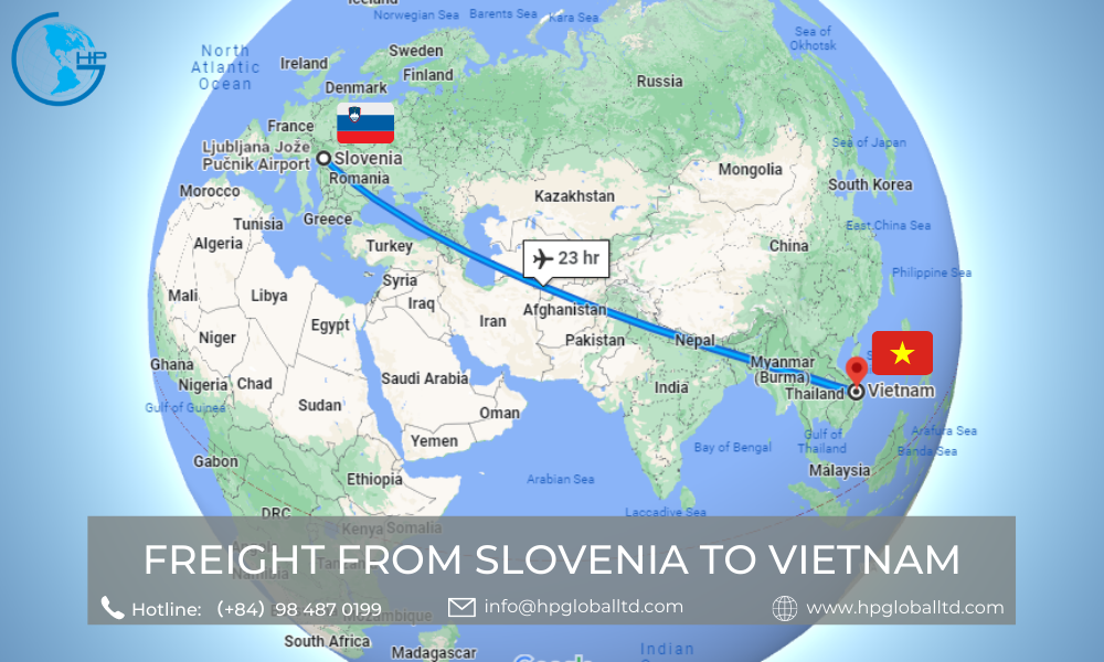 Freight from Slovenia to Vietnam