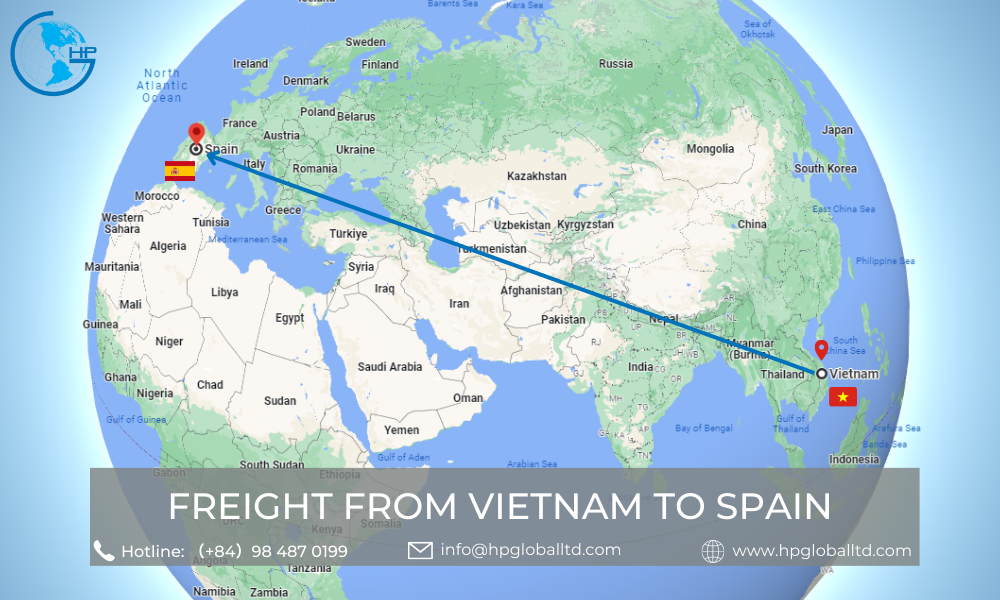 Shipping from Vietnam to Spain