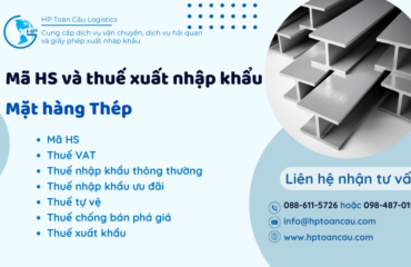 Mã HS và thuế xuất nhập khẩu mặt hàng thép