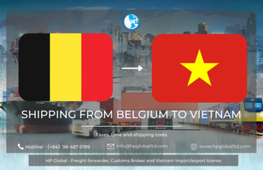 Shipping from Belgium to Vietnam