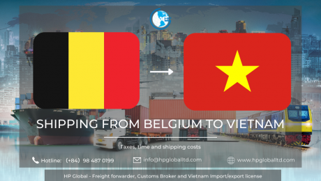 Shipping from Belgium to Vietnam