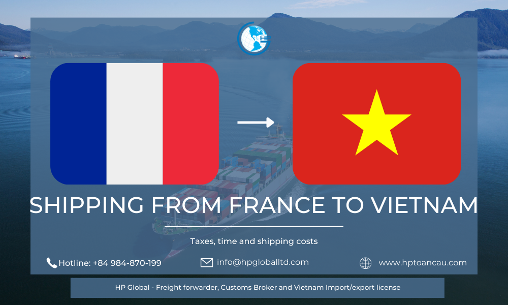 Freight from France to Vietnam